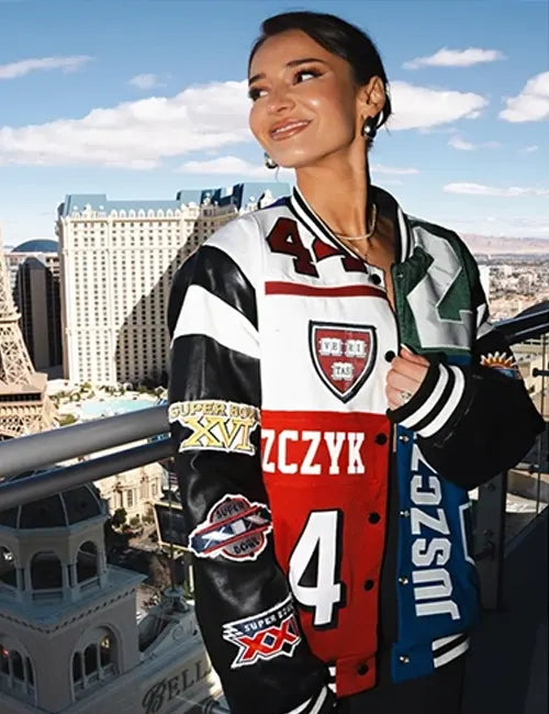 Kristin Juszczyk Super Bowl 2024 jacket