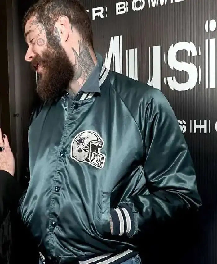 Buy Super Bowl LVIII Post Malone Vintage Cowboys Bomber Jacket