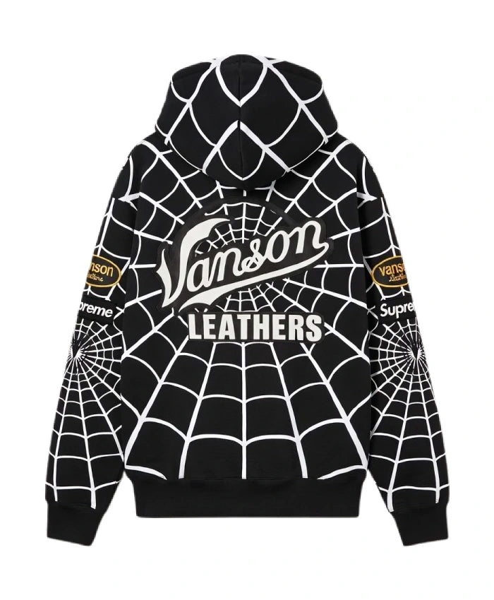 Supreme x Vanson Leathers Spiderman Hoodie