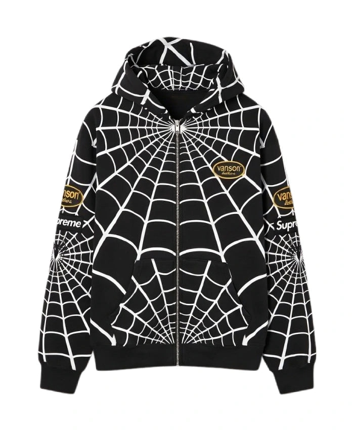 Supreme x Vanson Leathers Spiderman Hoodie