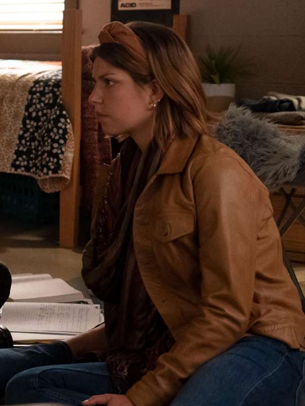 Bree Tell Me Lies Brown Leather Jacket