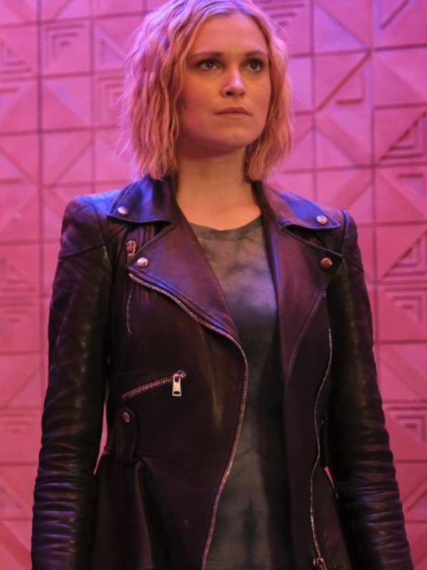 Clarke Griffin The 100 S07 Black Leather Jacket