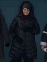 Grace Gordon Greene The Girls on the Bus Black Puffer Coat