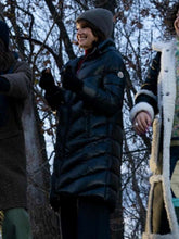 Grace Gordon Greene The Girls on the Bus Black Puffer Coat