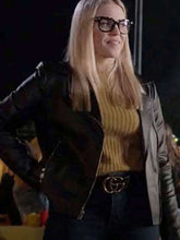 Leighton Murray The Sex Lives of College Girls Black Leather Jacket