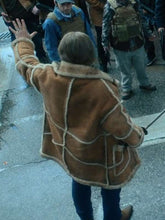 Nick Offerman The Umbrella Academy Shearling Leather Coat