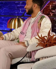 The Voice S25 John Legend Pink Bomber Jacket For Sale