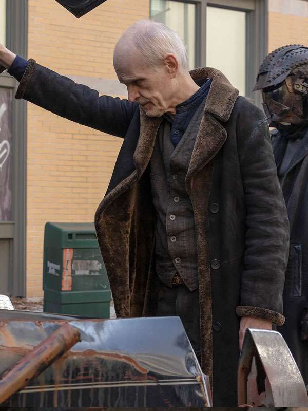 The Croat The Walking Dead Dead City Shearling Leather Coat