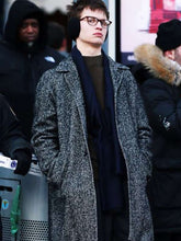 Ansel Elgort The Goldfinch Grey Wool Coat