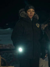 Evangeline Navarro True Detective S04 Black Parka Jacket