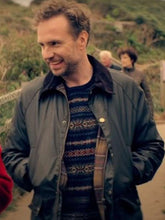Rafe Spall TV Series Trying 2022 Black Jacket