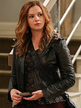 Jenny Harper Two and a Half Men Black Leather Jacket