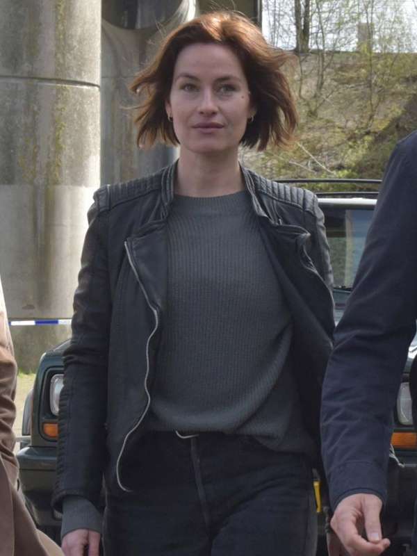 Lucienne Hassell Van der Valk Black Leather Jacket