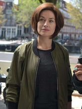 Lucienne Hassell Van der Valk S03 Green Bomber Jacket