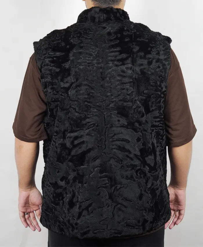 Persian Lamb Fur Winter Waistcoat Vest