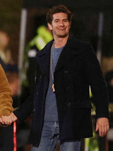 Andrew Garfield We Live in Time 2025 Blue Peacoat