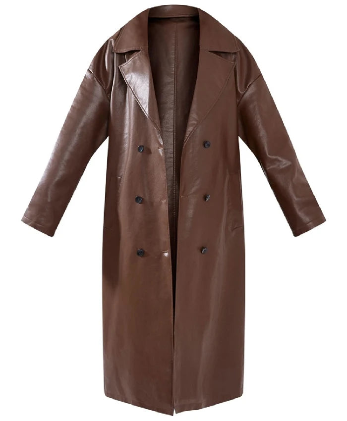 Wild Cards 2024 Max Mitchell Leather Trench Coat