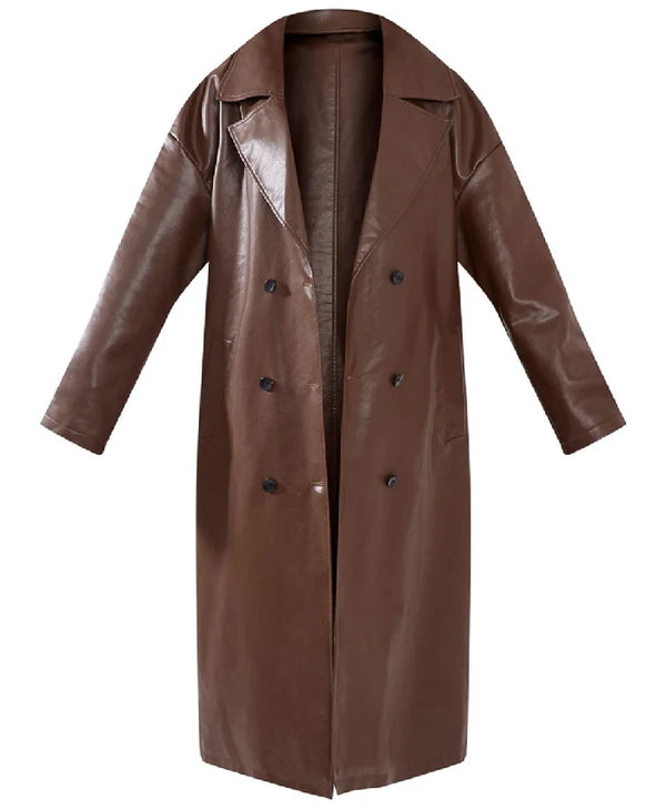 Wild Cards 2024 Max Mitchell Leather Trench Coat