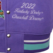 World Champs Homme Femme Letterman Purple & White Varsity Jacket
