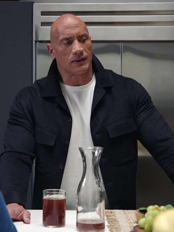 Young Rock S02 Dwayne Johnson Black Jacket