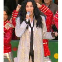 Cher Macy’s Thanksgiving Day Parade Silver Trench Coat