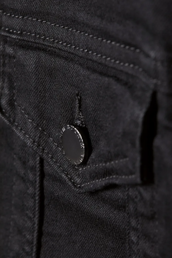 Black Denim Jacket Women, Pocketed