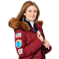 The Finnish Line Kim Matula Red Fur Hooded Jacket