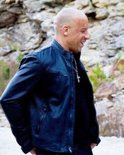 Black Fast and Furious 7 Vin Diesel Leather Jacket