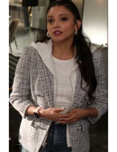 Gabrielle Walsh Found S02 Grey Plaid Blazer