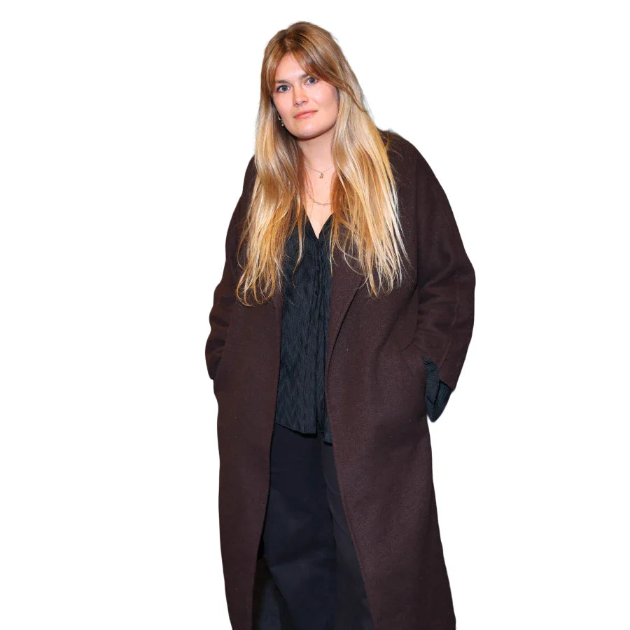 Georgia Wales Bad Behaviour Maroon Coat