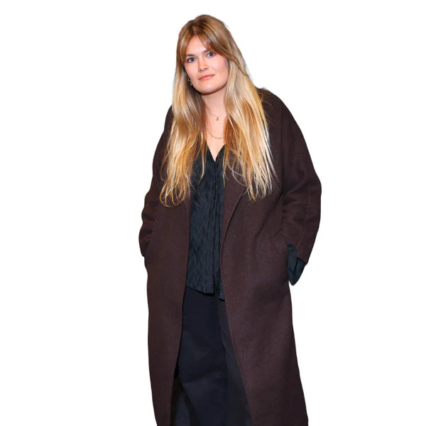 Georgia Wales Bad Behaviour Maroon Coat