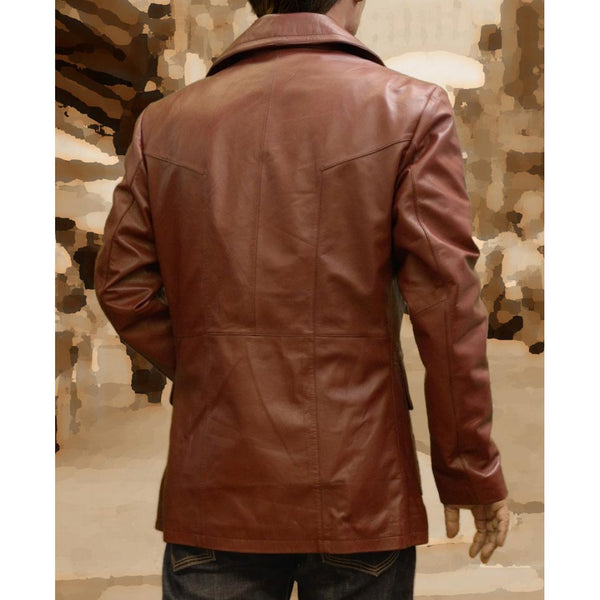 Donnie Brasco Film Johnny Depp Brown Leather Jacket