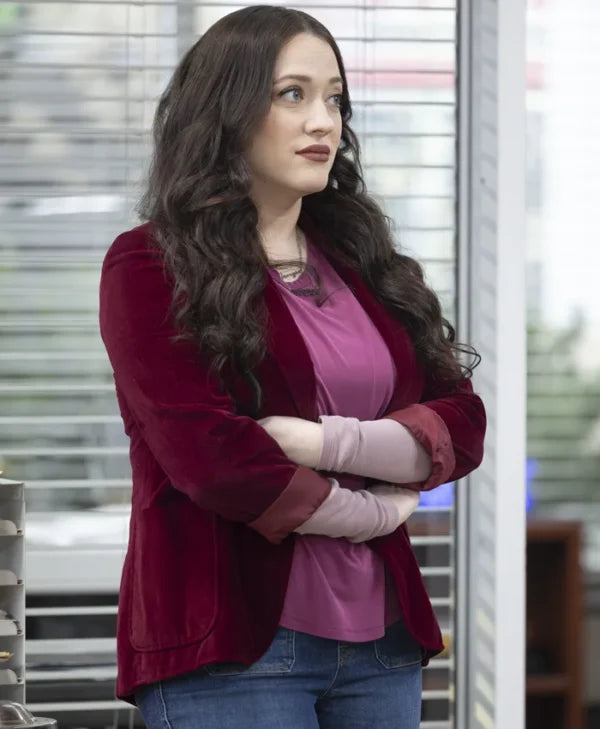 Shifting Gears Kat Dennings Maroon Blazer