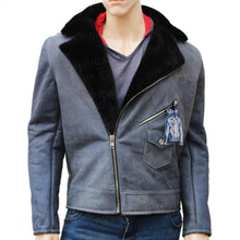 Men's Asymmetrical Leather Jacket
