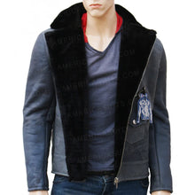 Men's Asymmetrical Leather Jacket