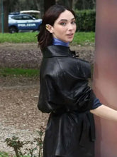 Matilda De Angelis Black Leather Jacket