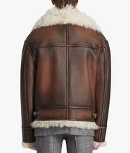 Steve Harvey Leather Aviator Jacket