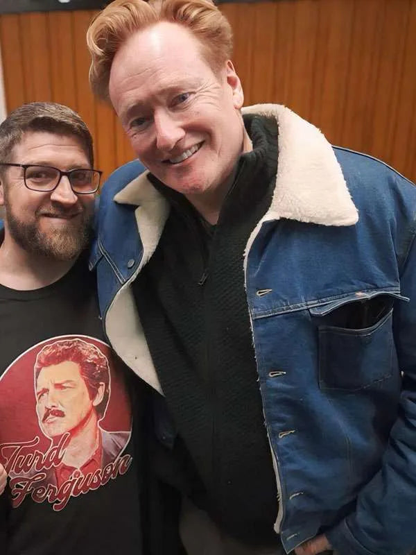 Conan O’Brien Must Go Sherpa Denim Jacket