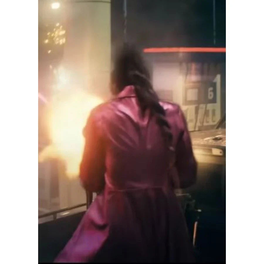 Sophia Feliciano The Beekeeper 2024 Trench Coat