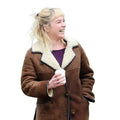 We Live In Time Florence Pugh Shearling Jacket