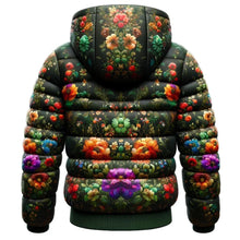 Floral Print Women Puffer Jacket